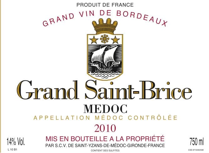 2010 Grand SaintBrice Art In A Glass